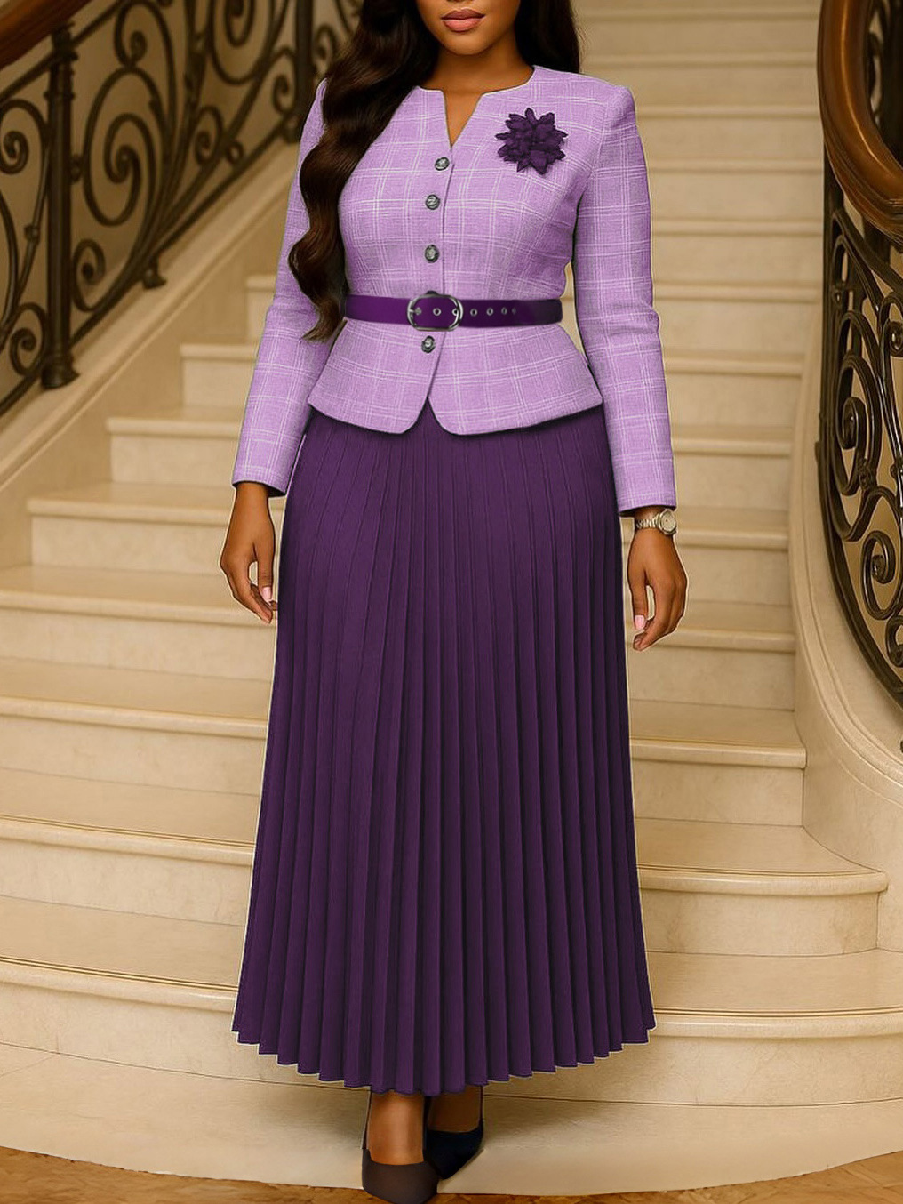 Skirt and jacket